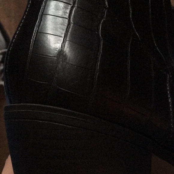 Heel Ankle Boots Faux Croc Toe Cap ASOS - Picture 5 of 5
